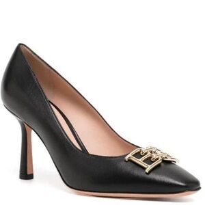 NIB Bally Evanca 85 Leather Black Pumps